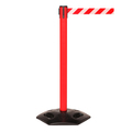 Queue Solutions WeatherMaster 250, Red, 11' Red/White NO ENTRY Belt WMR250R-RWN110